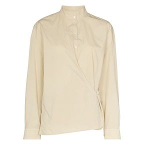 Lemaire Beige Officer Collar Twisted Shirt - NO TAGS